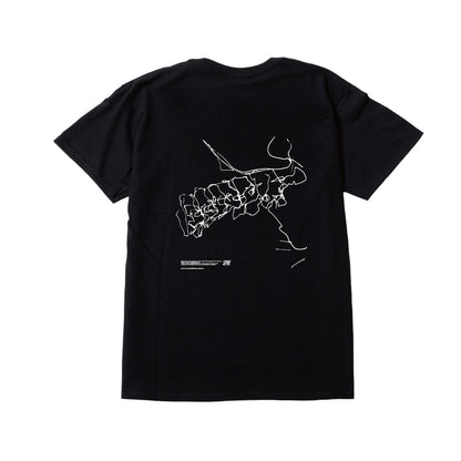 【Made-to-order item】SPINE TEE (BLACK)＜Order Period:～6/7＞