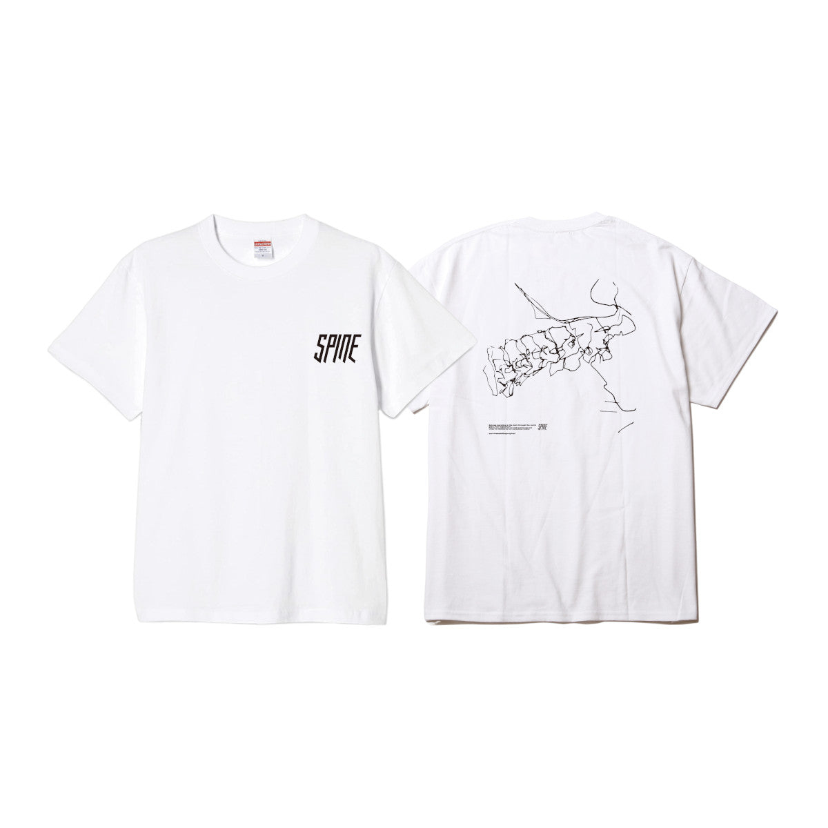 【Made-to-order item】SPINE TEE (WHITE)＜Order Period:～6/7＞