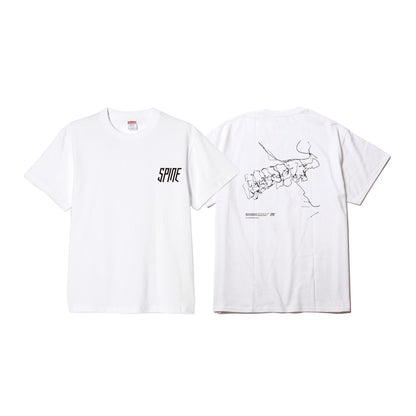 【Made-to-order item】SPINE TEE (WHITE)＜Order Period:～6/7＞
