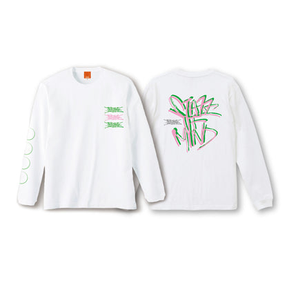 State Of Mind FONT L/S TEE (WHITE)
