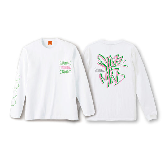 State Of Mind FONT L/S TEE (WHITE)