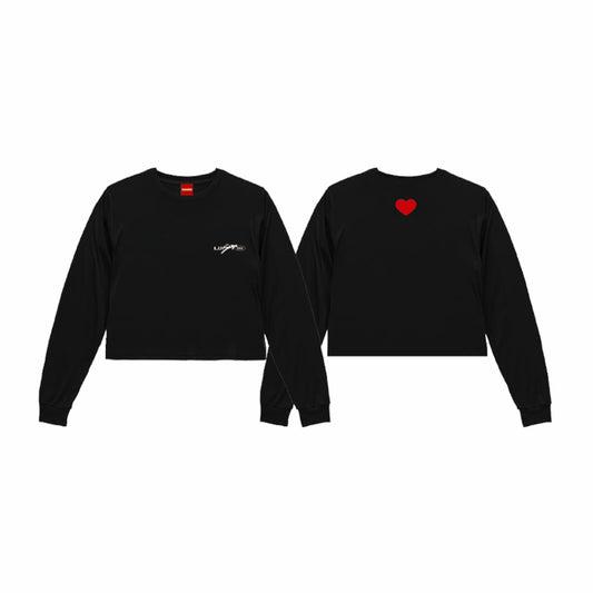 LOVE CROPPED L/S TEE (ONE SIZE)