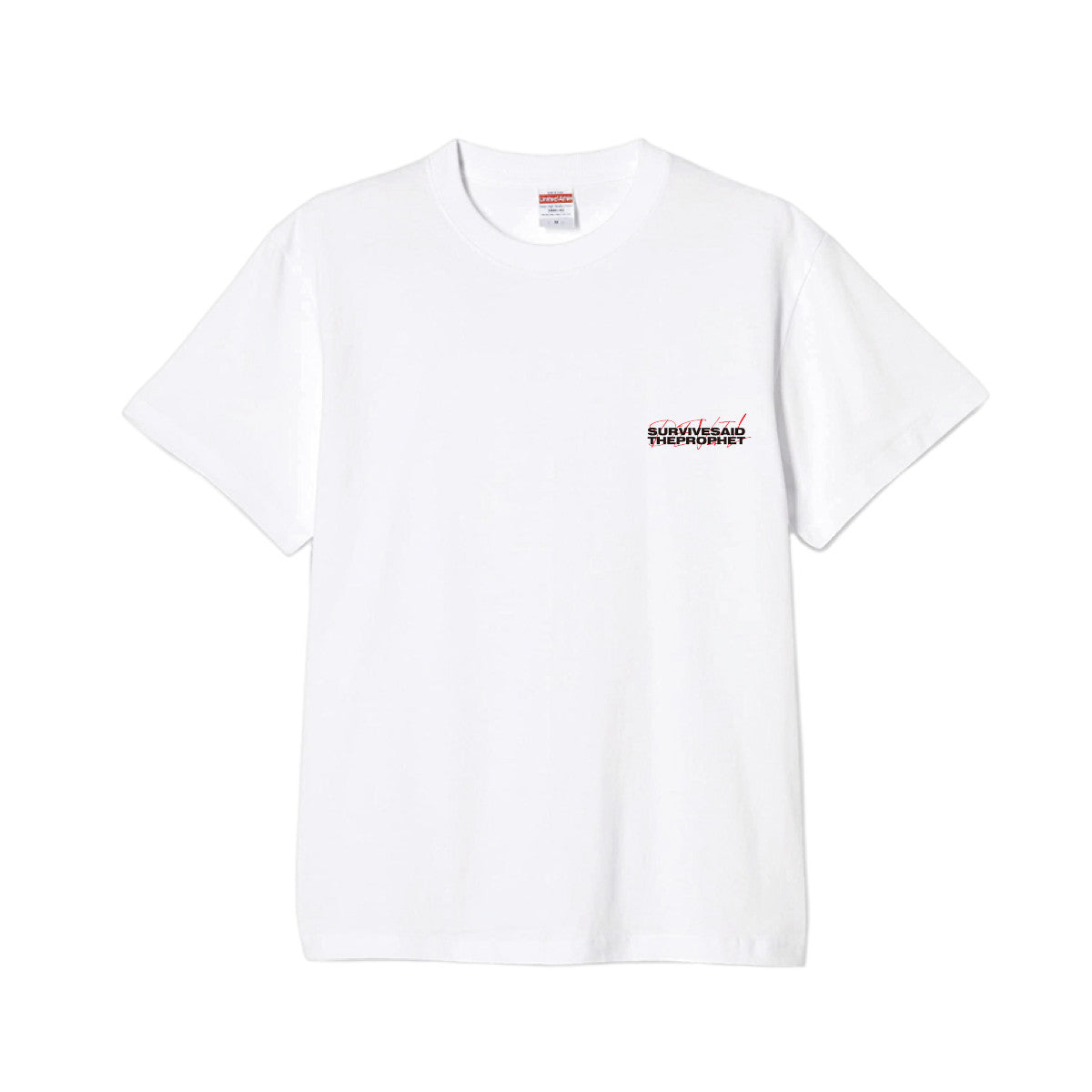 受注商品】SURVIVE SAID THE PROPHET LOGO DEVIL TEE (WHITE & RED
