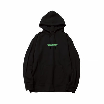 LOVE | HATE HOODIE (BLACK×MINT PURPLE)