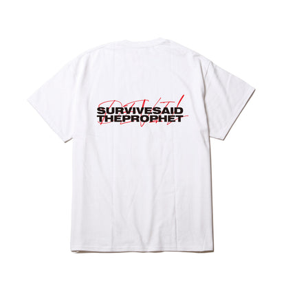 【Made-to-order item】SURVIVE SAID THE PROPHET LOGO DEVIL TEE (WHITE & RED)＜Order Period:～6/7＞