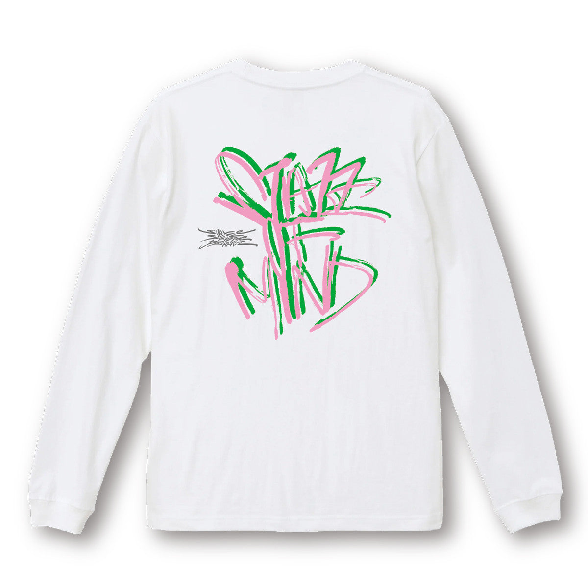 State Of Mind FONT L/S TEE (WHITE)