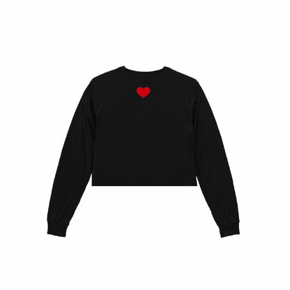 LOVE CROPPED L/S TEE (ONE SIZE)